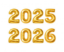 2025, 2026 숫자 풍선