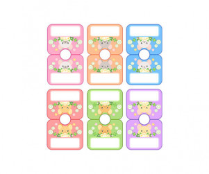 옷걸이 이름표 (새앙토끼)