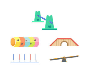 강아지 어질리티 기구