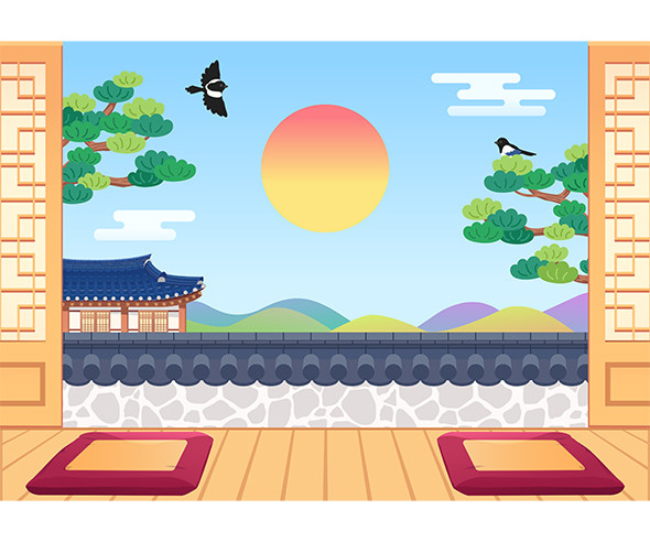 설날 배경