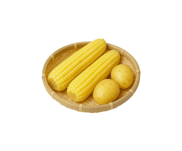 삶은 감자, 옥수수