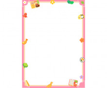 봄 소풍 테두리