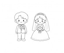 신랑 신부 색칠 모음