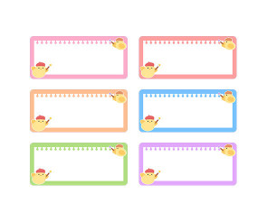 작품 이름표 (병아리)