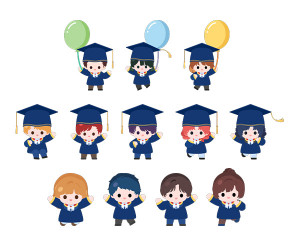 졸업, 수료하는 아이