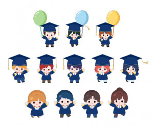 졸업, 수료하는 아이