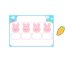 미세먼지판 (토끼) (문구없음)