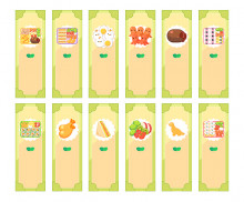 봄도시락 가게 개별 메뉴판 (문구없음)