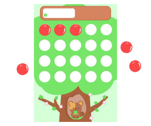 칭찬판 (사과) (문구없음)