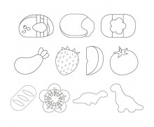 도시락 음식 색칠 모음