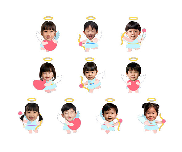 큐피트 합성이미지