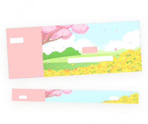 봄꽃 축제 입장권 (문구없음)