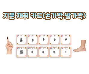 지문 채취 카드 (손가락,발가락)