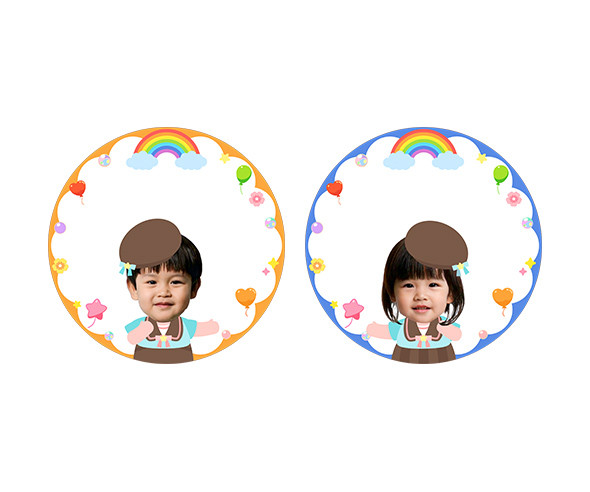 어린이날 합성 라벨