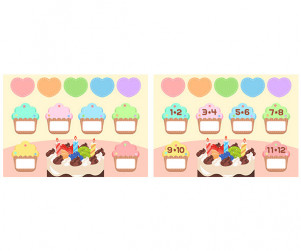 생일판 (컵케이크) (문구없음)