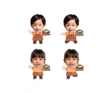 냉면 가게 직원 합성이미지
