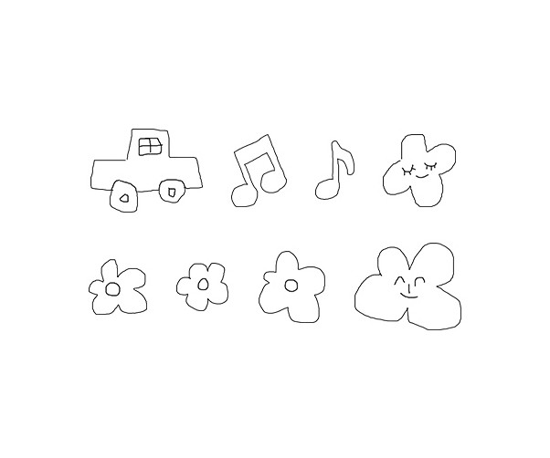 아이가 그린 그림 색칠 모음