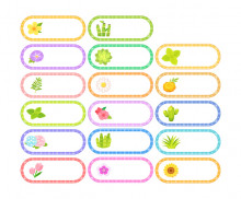 꽃 이름표 (문구없음)