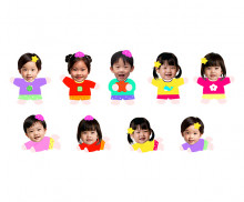 물놀이 하는 아이 합성이미지