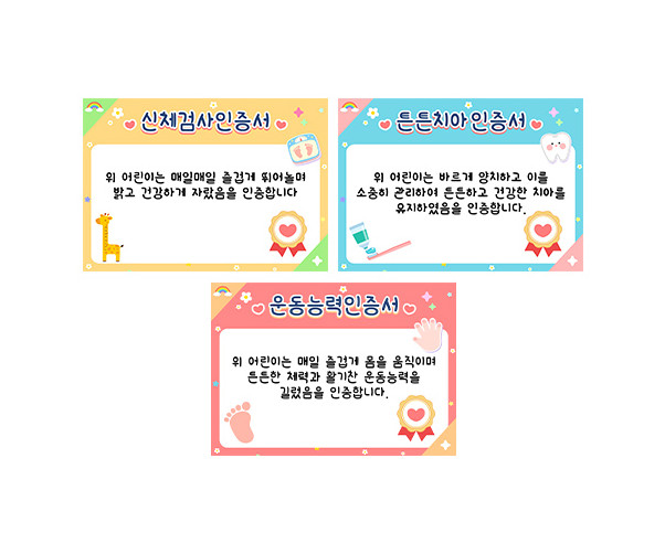 신체검사 인증서