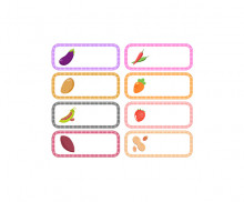 채소 이름표 (문구없음)