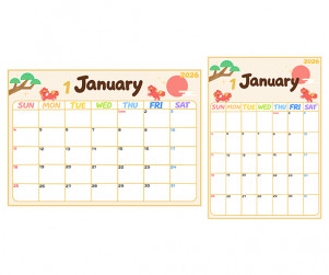 교사용 달력 (1월)