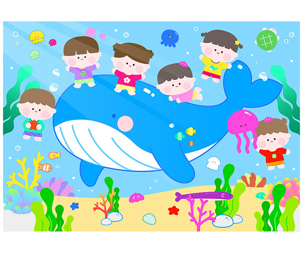 여름 바다 배경