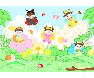 곤충 요정 배경