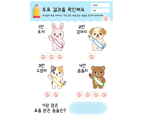 투표 결과를 확인해요