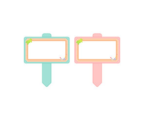 푯말 화분 이름표