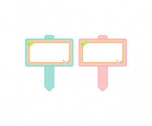 푯말 화분 이름표