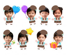 어린이날 아이 합성이미지