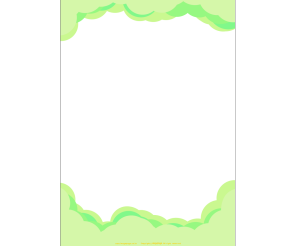 연두 구름 테두리