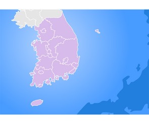 한반도 지도1(가로)