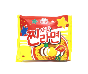 찐사랑 라면 라벨