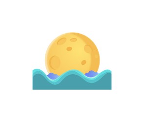 구름과 달