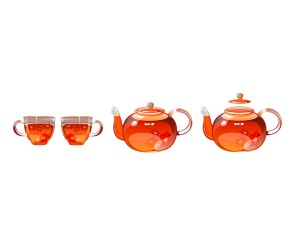 동백차(주전자, 찻잔)