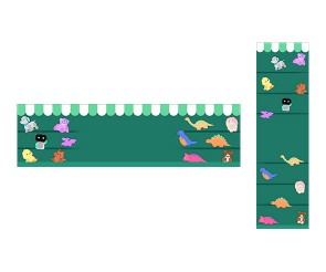 인형 쓰러뜨리기 가로 세로 배너(문구없음)