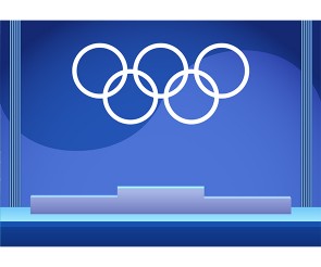 올림픽 시상식 배경