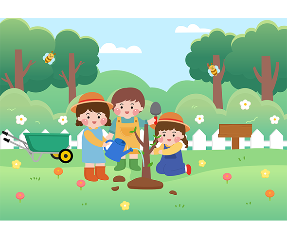 식목일 배경
