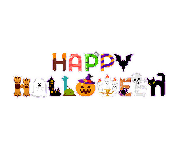 HAPPY HALLOWEEN 레터링