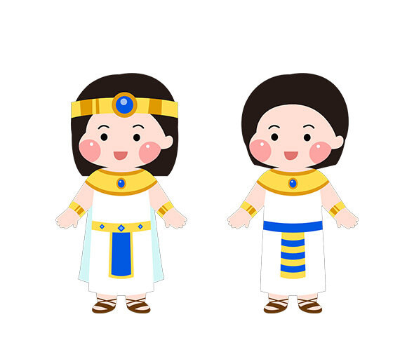 이집트 전통의상 입은 아이