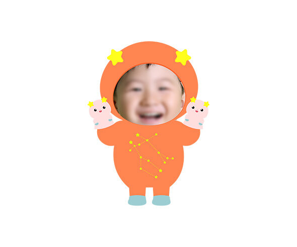 쌍둥이자리 합성이미지
