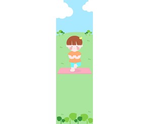어린이 요가 배너(문구없음)