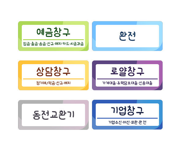 은행 안내판