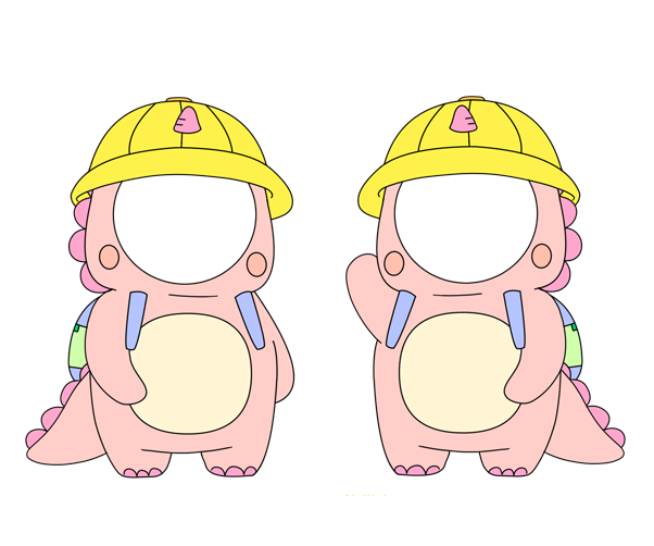 공룡 합성이미지 (2인용)