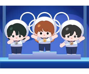 올림픽 시상식 배경
