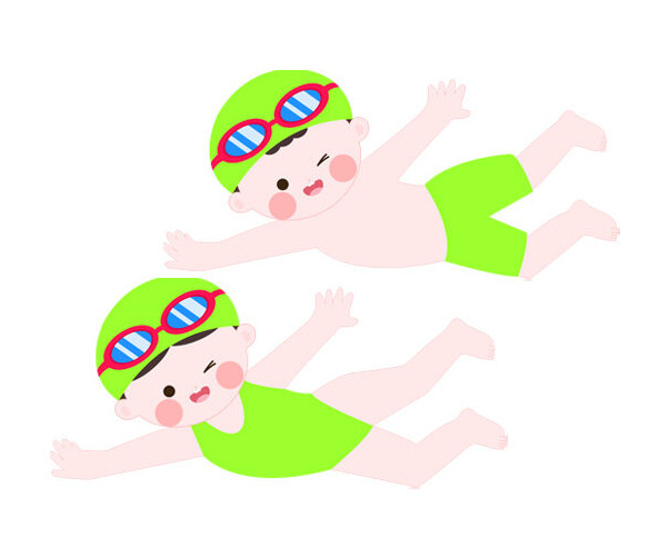 수영하는 아이