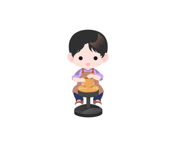 도자기 만드는 아이(남아)