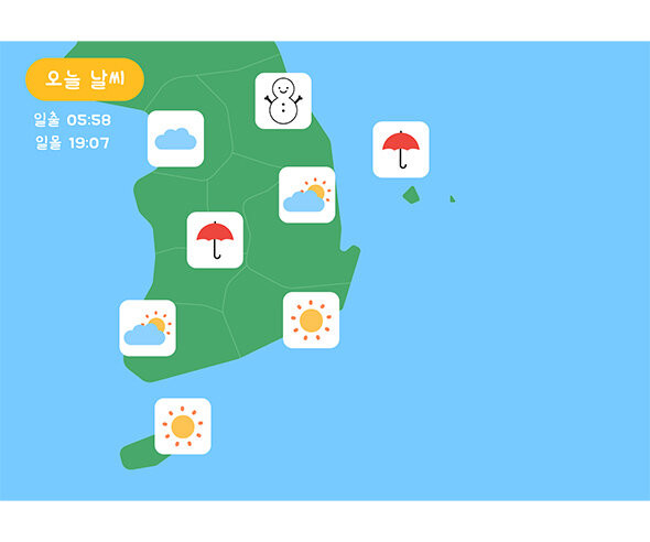 일기예보 배경
